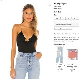 Free People Hit Play Bodysuit